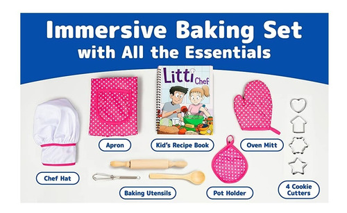 Imagen 7 de 9 de Juego De Reposteria Para Niñas. Set De Cocina Real