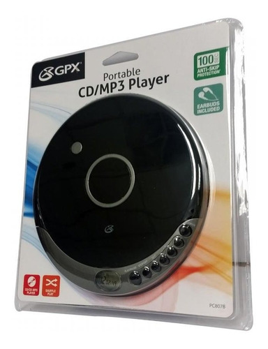 Gpx Pc807b Reproductor De Mp3 /cd Portátil Personal Con