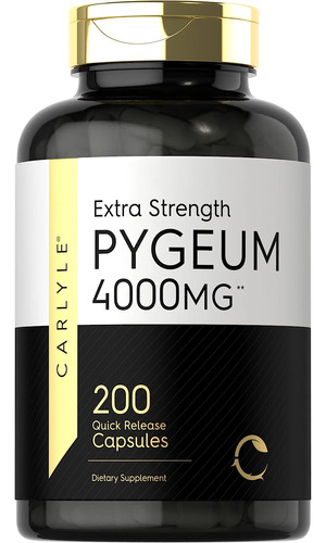 Corteza De Pygeum Africano 4000 Mg Alta Potencia 200 Cap