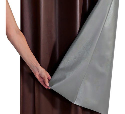 Cortina Corta Luz Blecaute Blackout 2,20 X 1,30 - Eddi Casa Cor Tabaco