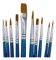 Comprar Set De 5 Pinceles Artisticos Para Acrilico\u002F Oleo-3 Puntas