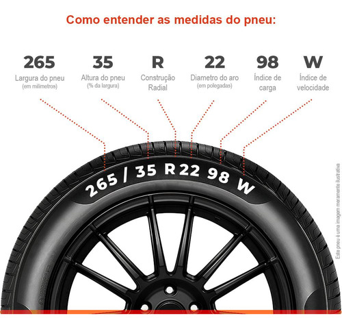 Pneu Kumho Aro 22 265/35r22 98w Crugen Hp91