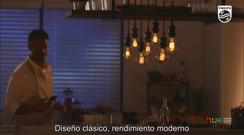 Imagen 6 de 6 de Philips Hue Vintage Filamento Globo G93 7w Bluetooth