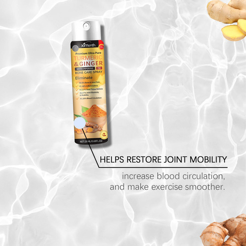 Spray De Jengibre Y Cúrcuma Para Articulaciones Y Huesos, Hi