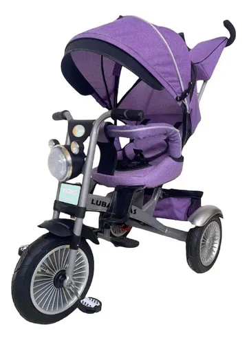 Triciclo Multifuncional 360 Con Luces Lubabycas P rpura Cuotas