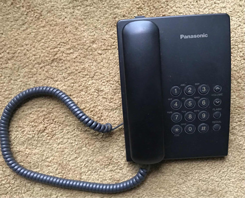 Teléfono Fijo Negro Panasonic Kx-ts 500 Ag