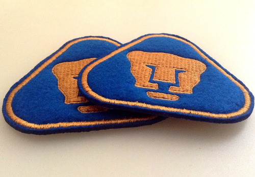 Pumas Unam Logo Parche Bordado 2 Pzas 8 Cm