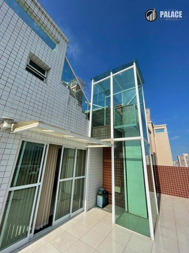 Imagem 21 de 30 de Cobertura Com 4 Dormitórios À Venda, 354 M² Por R$ 2.500.000 - Vila Guilhermina - Praia Grande/sp - Co0023