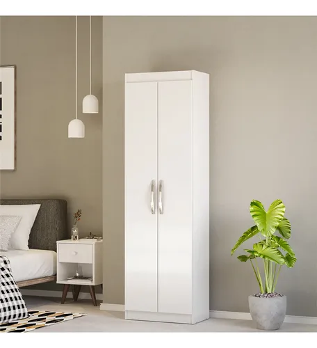 Sapateira Multiuso Armário Vertical Organizador 2 Portas Branco