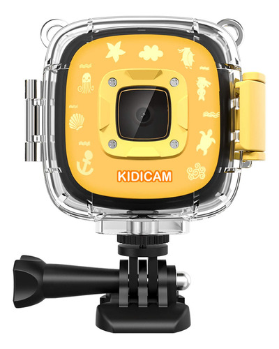 Dragon Touch Kidicam 2.0 Kids Action Camera, Waterproof Dig. Color Yellow