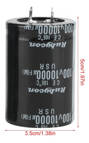 2pcs 10000uf 100v Condensador Electrolítico 105 35x50mm 