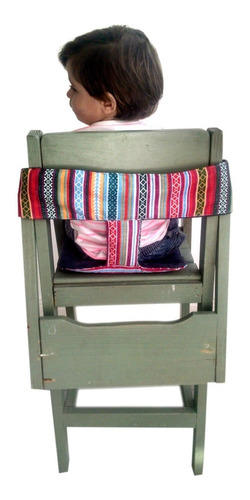 Imagen 3 de 4 de Silla Para Comer Bebe De Tela Portatil