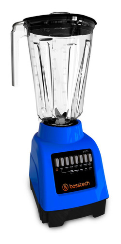 Licuadora Bosstech BSED-B1 2 L azul con vaso de plástico 120V