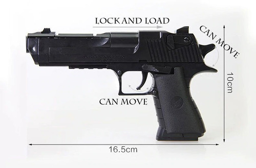 Pistola Águila Del Desierto Para Armar De 16cm - 43 Piezas | Cuotas sin  interés