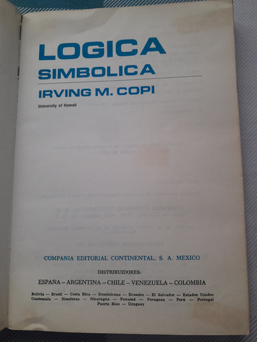 Logica Simbolica (Usado)