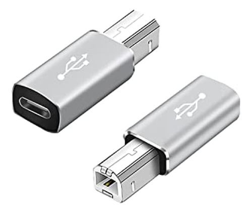 Qianrenon Usb C Hembra A Midi Adaptador Tipo C A Macho Usb B