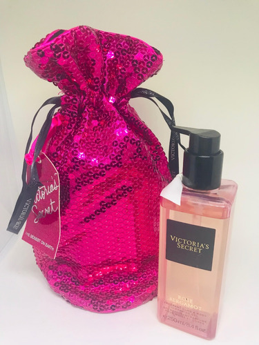 Kit Victorias  Secret Sabonete Rose Bergamot + Bolsinha