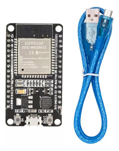 Módulo Esp32 Con Wifi, Bluetooth 4.2 Ble Nodemcu + Cable Usb