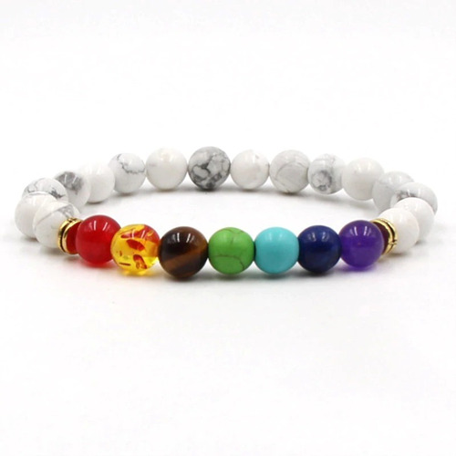 Pulsera Manilla Chakras Reiki Piedras Naturales Hombre Mujer