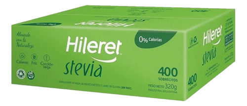 Endulzante Hileret En Polvo Stevia 400 Sobres