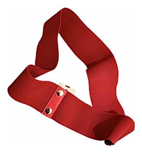 Cinturón Elasticado Rojo Talla M/l Entre 90-140 Cms Nuevo