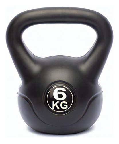 Pesas Rusas Kettlebell Athletic 6 Kg Fitness Entrenamiento Color Negro