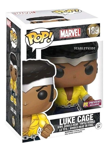 Funko Pop Luke Cage 189 Marvel Exclusivo Orig Scarlet Kids