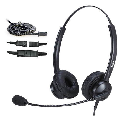 Mkj Auriculares Compatibles Con Cisco Phones Dual Ear Landli