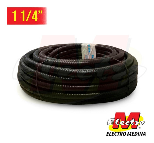 Caño Metálico Flexible Tipo Tuflex 1 1/4 25mt Electro Medina