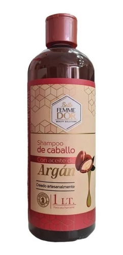 4 Pzs Shampoo De Caballo Femme Dor 1 Lt