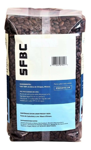 Sf Bay Café Gourmet Pete's Espresso 1 Kg Grano Entero Full