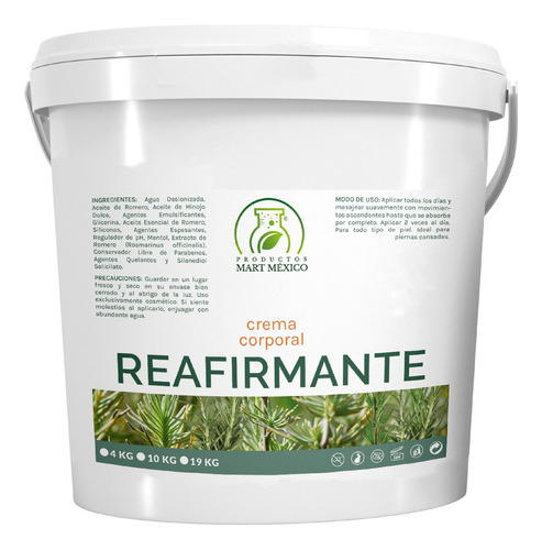  Crema Hidratante Corporal Reafirmante 19 Kilos