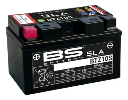 Bateria Bs Battery Btz10s Gel Yamaha R1 R6 Ytz10s En Moto 46