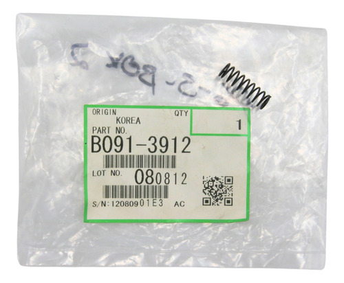 Resorte De Presión Trasera Ricoh Mp 2550b Original B0913912