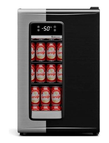 Cervejeira Porta De Vidro 95l Frost Free Grb-100pr Gelopar Cor Preto 220V