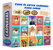 Comprar Pack Canva Carnaval Mídias Sociais Editáveis 15 Artes
