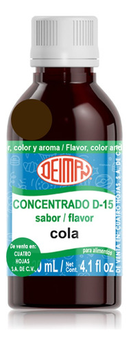 Concentrado Saborizante Sabor Cola D-15 Deiman 120 Ml