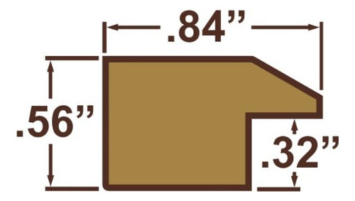 Marco De Imagen Grano De Madera Real 2 1 Cm Ancho Color Café