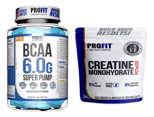 Bcaa Profit 6.0 Gramos Por Dosis 120 Tabs.+ Creatina 300g