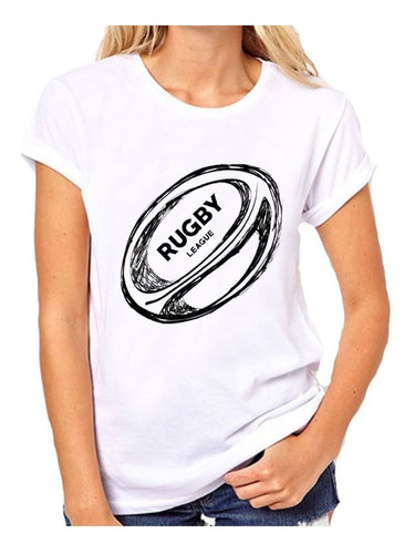 Remera De Mujer Personalizada De Rugby Tu Imagen