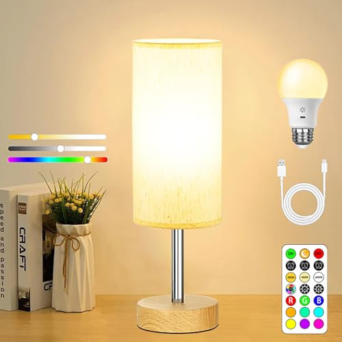 Lámpara De Mesa A Batería Con Control Remoto Luz De Mesa Rec