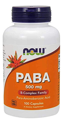 Paba 500mg 100 Cápsulas (pack De 2)