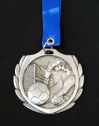 10 Medallas Metálicas Fútbol Escudo