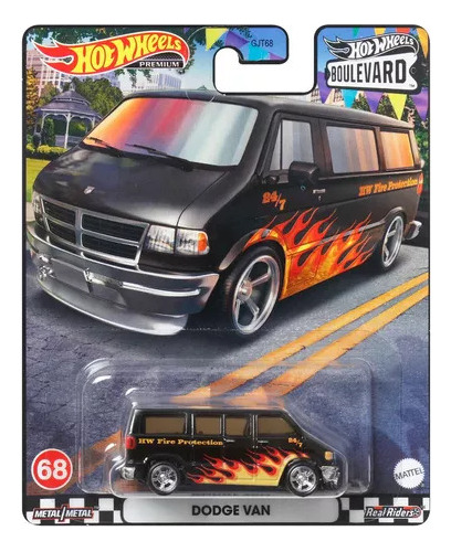 1:64 Hot Wheels Dodge Van Real Riders Boulevard Premium