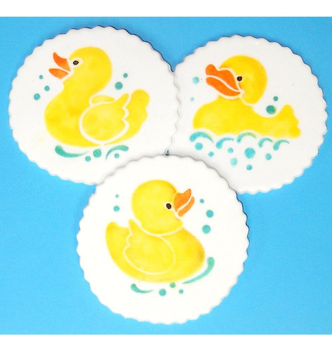 Designer Stencils Mini Rubber Duck Stencil Set, Beige / Semi