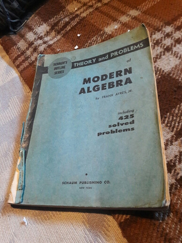 Libro Algebra Moderna De Frank Ayres Jr. (en Inglés)