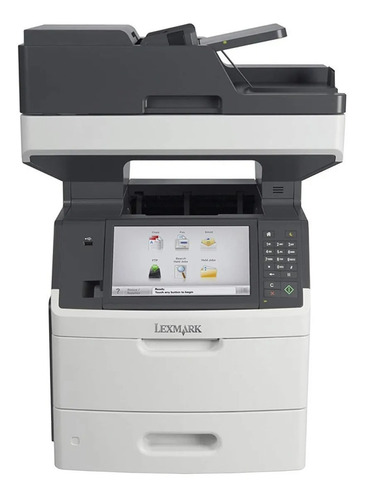 Impresora multifunción Lexmark MX711DHE blanca y gris 110V