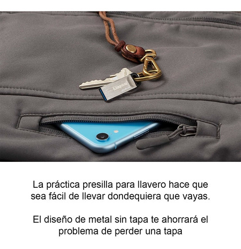 Imagen 8 de 8 de Pendrive Kingston Datatraveler Kyson 64gb Usb 3.1 Gen 1 Ade