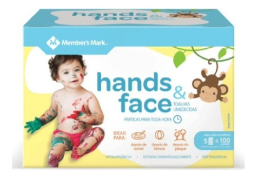 Lenços Umedecidos Para Bebês Hands & Face Hipoalergenicas