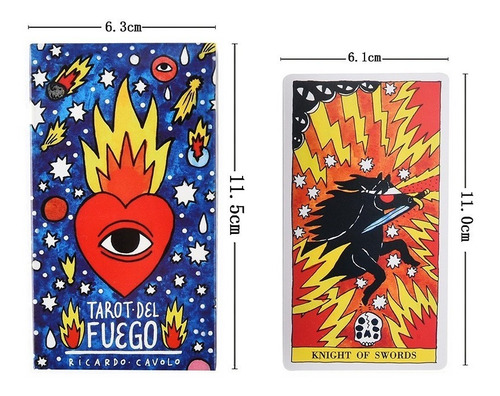 Cartas Tarot De Fuego *78 Cartas* Arcanos Mayores Y Menores
